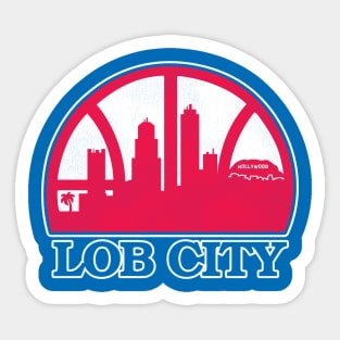 Lob City Basketball Skyline Sticker